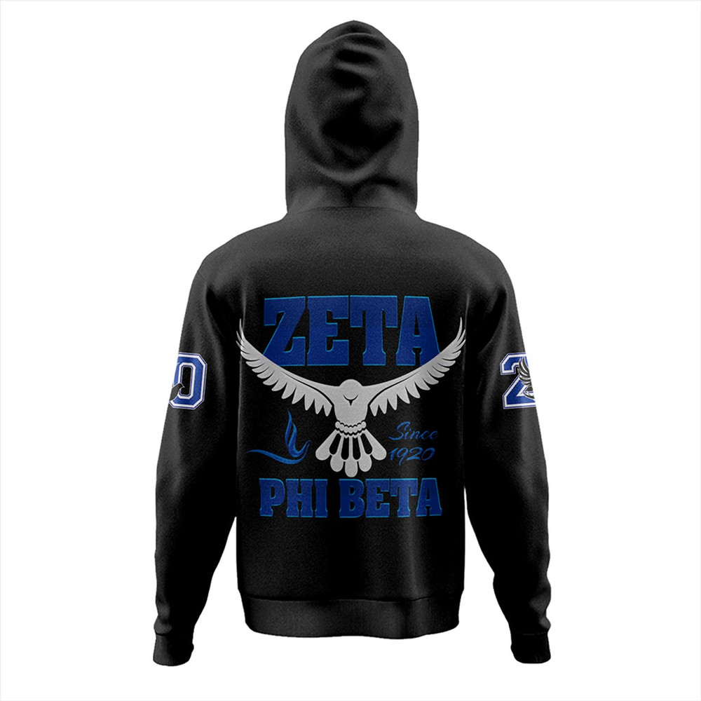Zeta Phi Beta Hoodie Letters, African Hoodie For Men Women