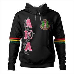 alpha kappa alpha hoodie ivy leaf juneteenth, african hoodie for men women