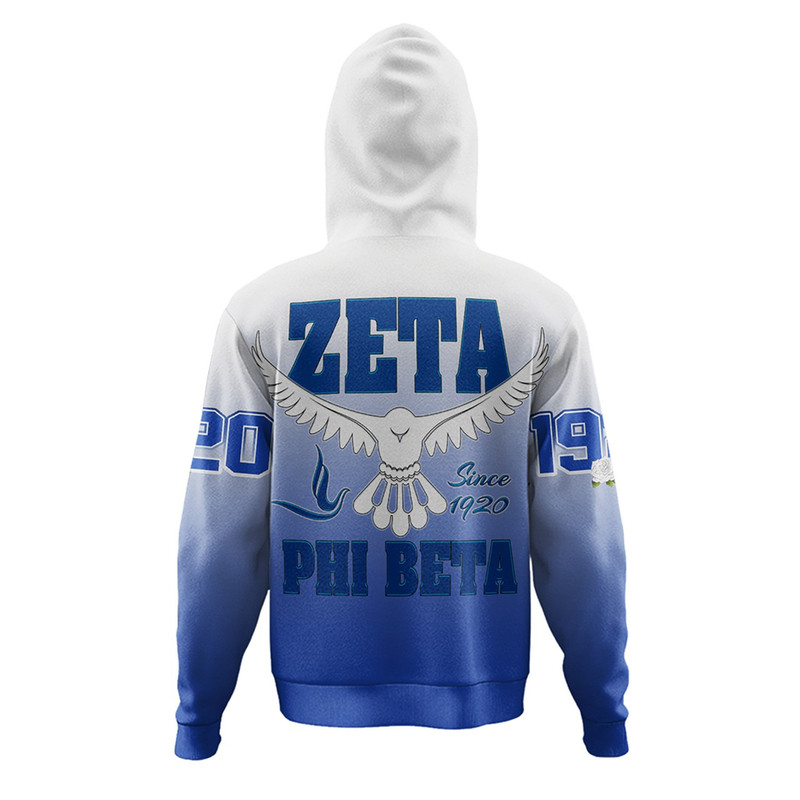 Zeta Phi Beta Hoodie Gradient, African Hoodie For Men Women
