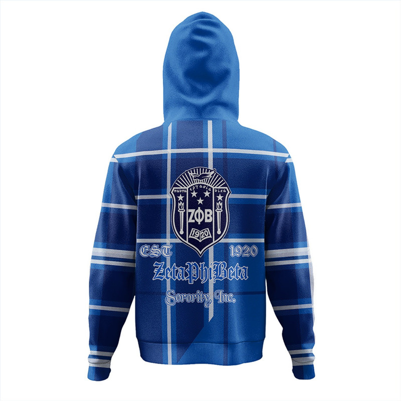 Zeta Phi Beta Hoodie Burberr Style, African Hoodie For Men Women