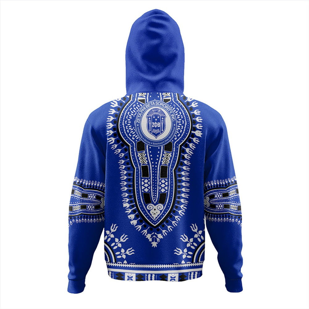 Zeta Phi Beta Hoodie Dashiki, African Hoodie For Men Women