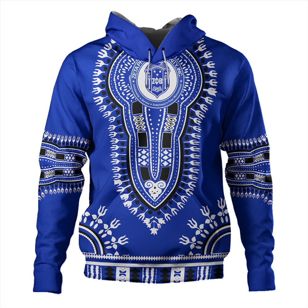 Zeta Phi Beta Hoodie Dashiki, African Hoodie For Men Women