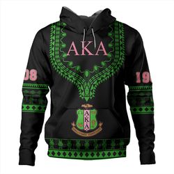 alpha kappa alpha hoodie dashiki alva style, african hoodie for men women