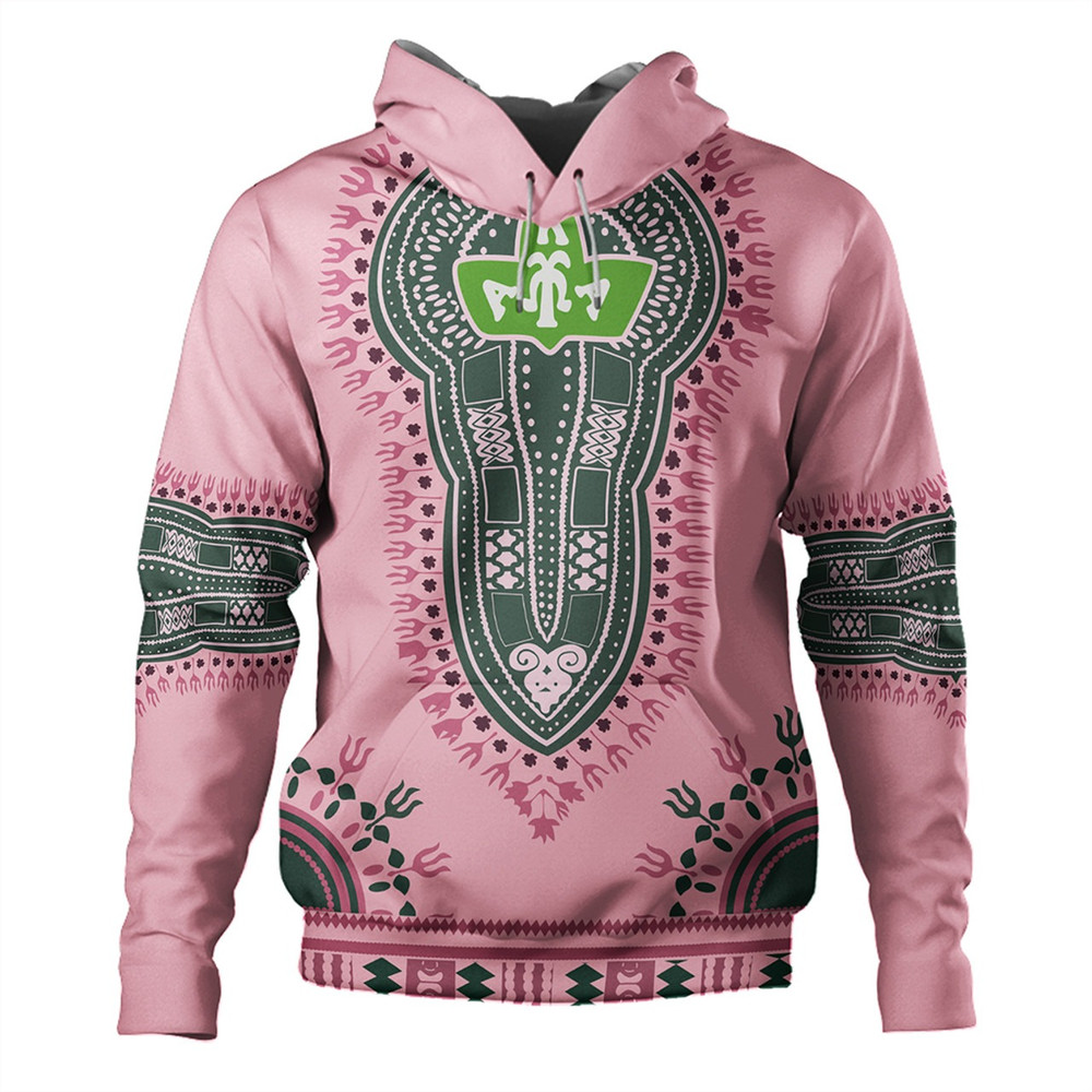 Alpha Kappa Alpha Hoodie Dashiki Style, African Hoodie For Men Women