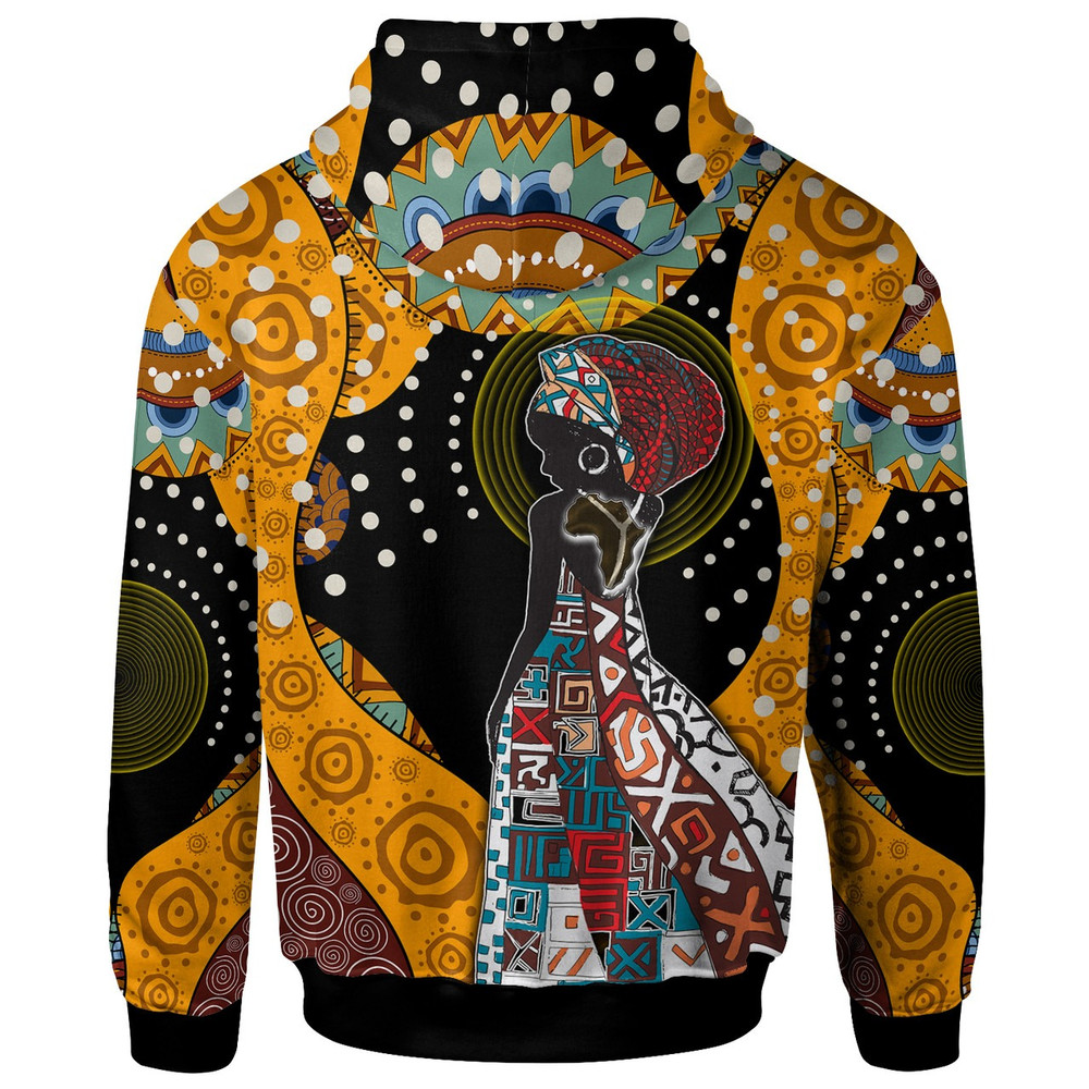 African Woman Hoodie - Custom African Women With African Pattern Hoodie, African Hoodie For Men Women