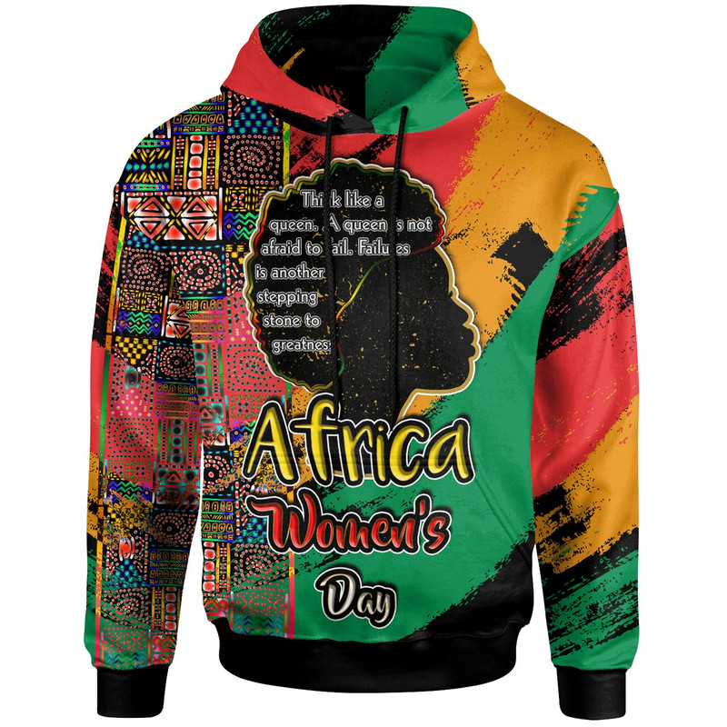 African Woman Hoodie - Custom African Girl With Quotes Africa's Woman's Day Culture Hoodie, African Hoodie For Men Women