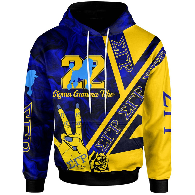 Sigma Gamma Rho Hoodie - Sorority Sigma Poodie and Hand Sign Vibes Hoodie, African Hoodie For Men Women