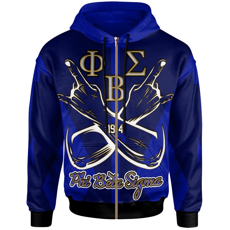 Phi Beta Sigma Hoodie - Fraternity Hand Phi Beta Sigma Hoodie, African Hoodie For Men Women