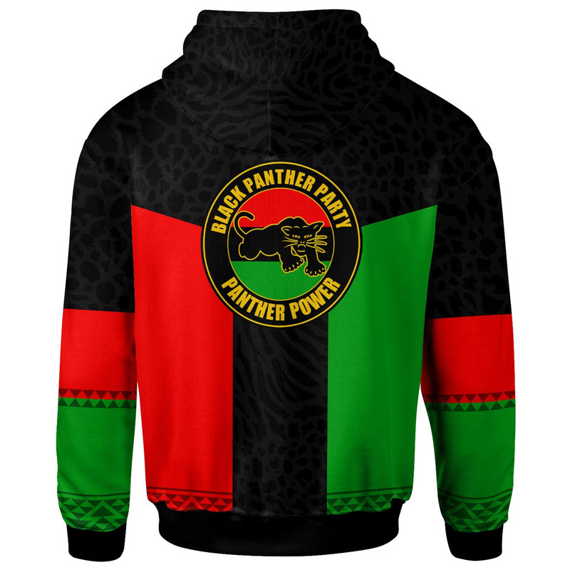 African Hoodie - Africa African Flag With Panther Power Hoodie, African Hoodie For Men Women