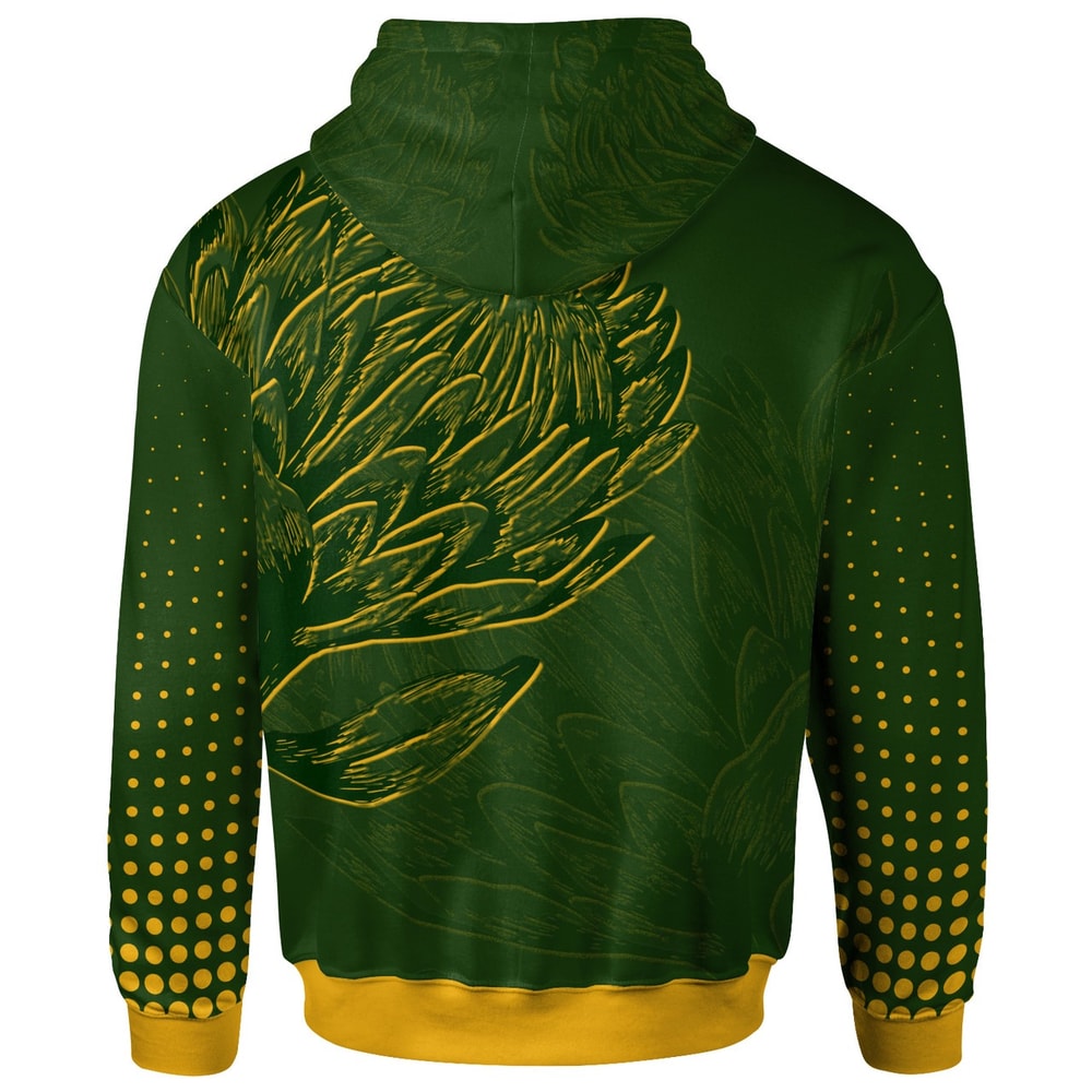 South Africa Springbok Rugby With Protea Hoodie, African Hoodie For Men Women