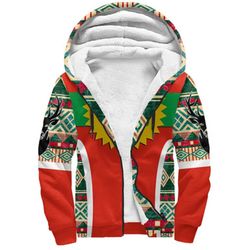 oromo sherpa hoodie - africa pattern style, african hoodie for men women