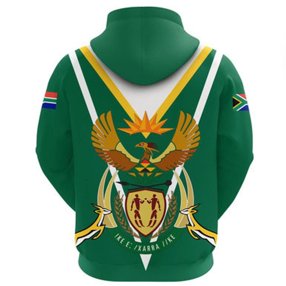 South Africa Hoodie - Africa Coat Of Arms Hoodie, African Hoodie For Men Women