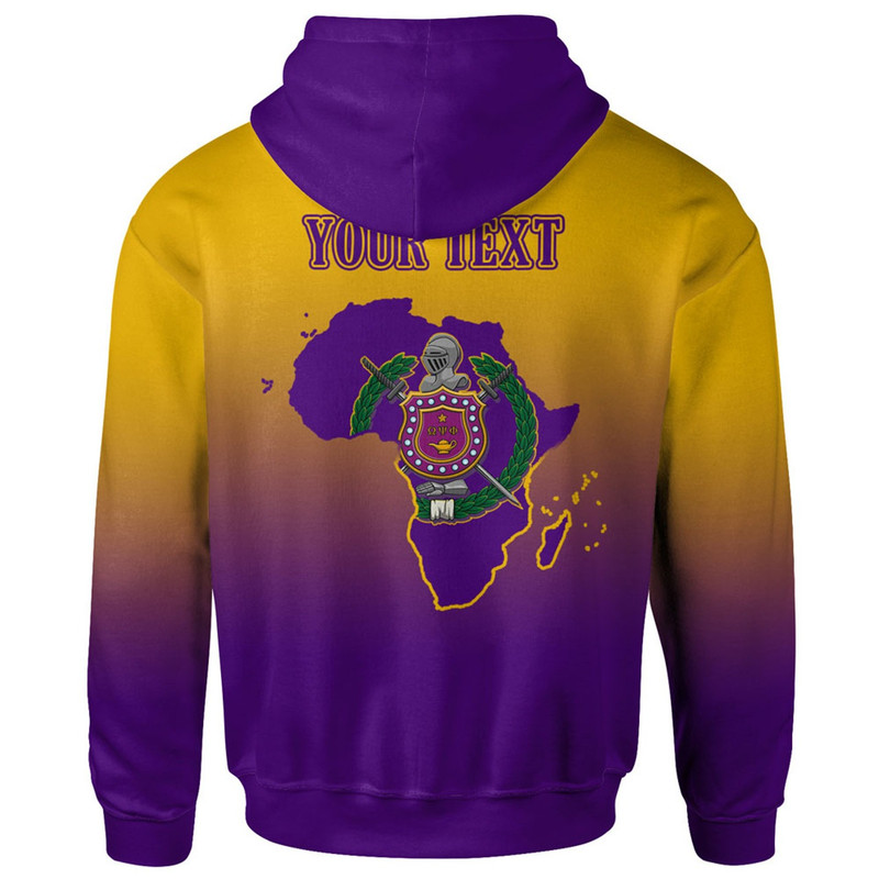 Omega Psi Phi Hoodie - Custom Fraternity African Map Hoodie, African Hoodie For Men Women