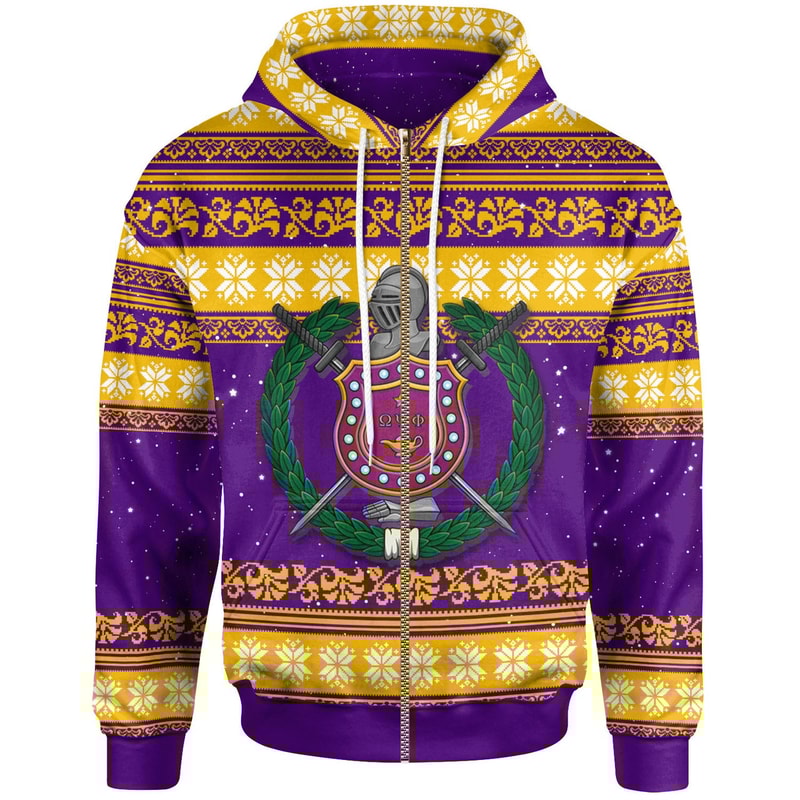 Christmas Omega Psi Phi Hoodie - Fraternity Omega Psi Phi Logo, African Hoodie For Men Women