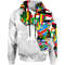 African Hoodie - African Map Flag White Hoodie, African Hoodie For Men Women