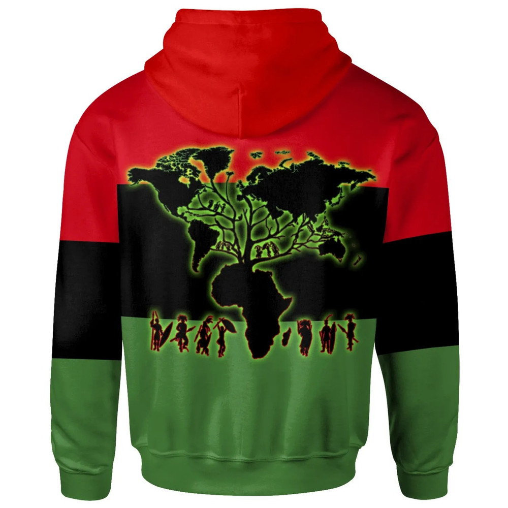 African Hoodie - Africa African Flag With Root Hoodie, African Hoodie For Men Women