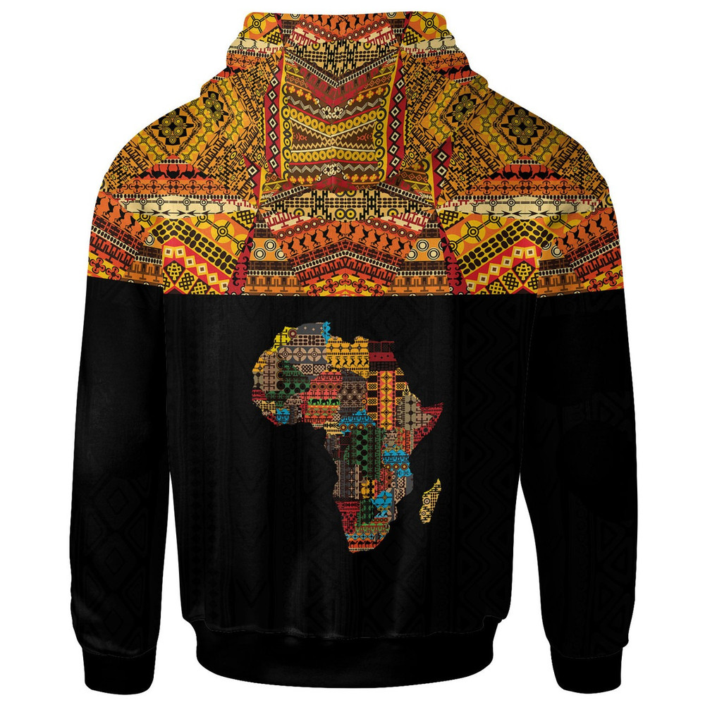 Africa Hoodie - African Pattern Horizontal Style Hoodie, African Hoodie For Men Women