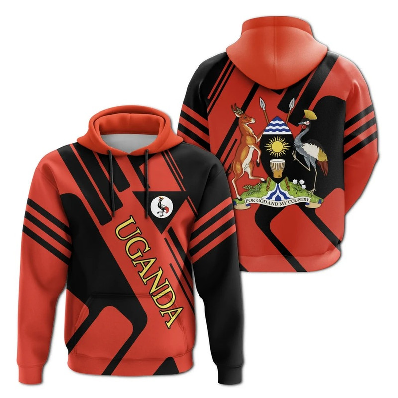 Uganda Hoodie - Rockie Style, African Hoodie For Men Women