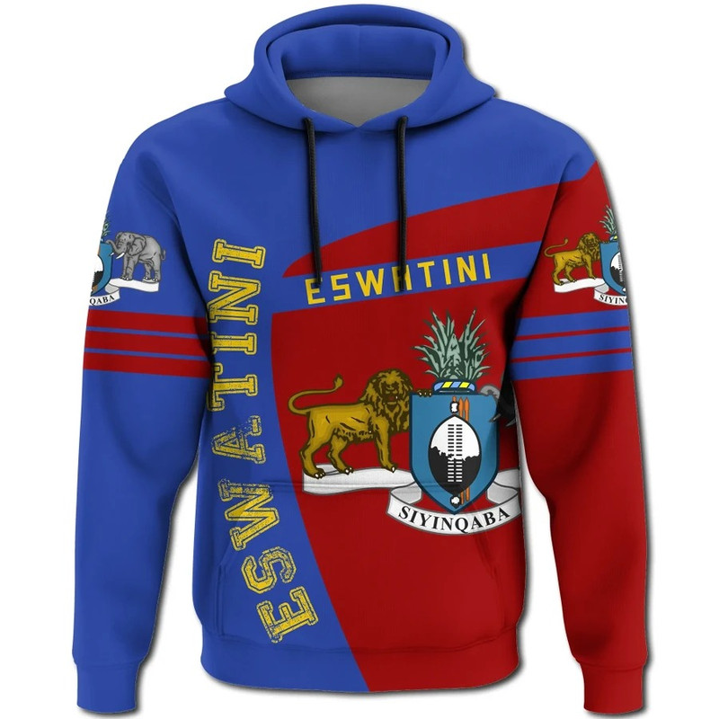 Eswatini Hoodie Sport Premium, African Hoodie For Men Women