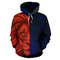 Africa King Of The Animal Lion Hoodie Red, African Hoodie For Men Women