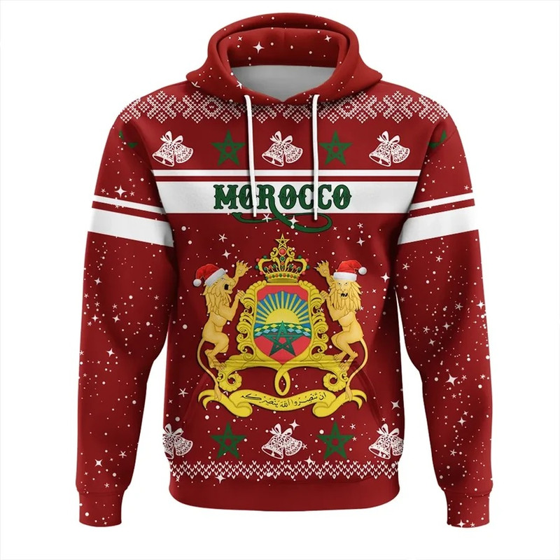 Morocco Hoodie Christmas, African Hoodie For Men Women