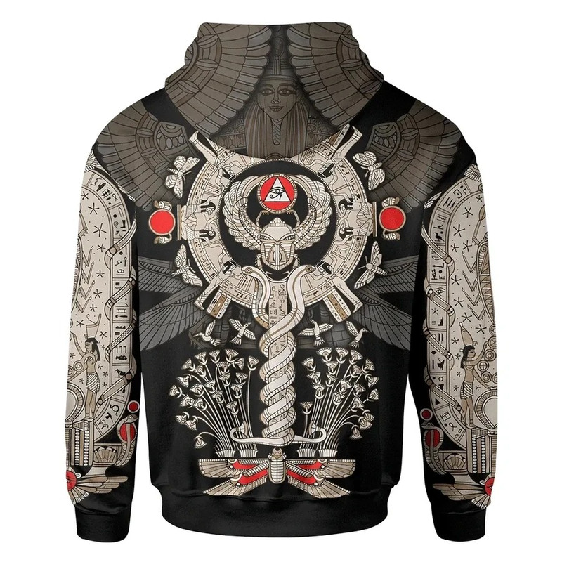 Scarab Jewel Hoodie, African Hoodie For Men Women