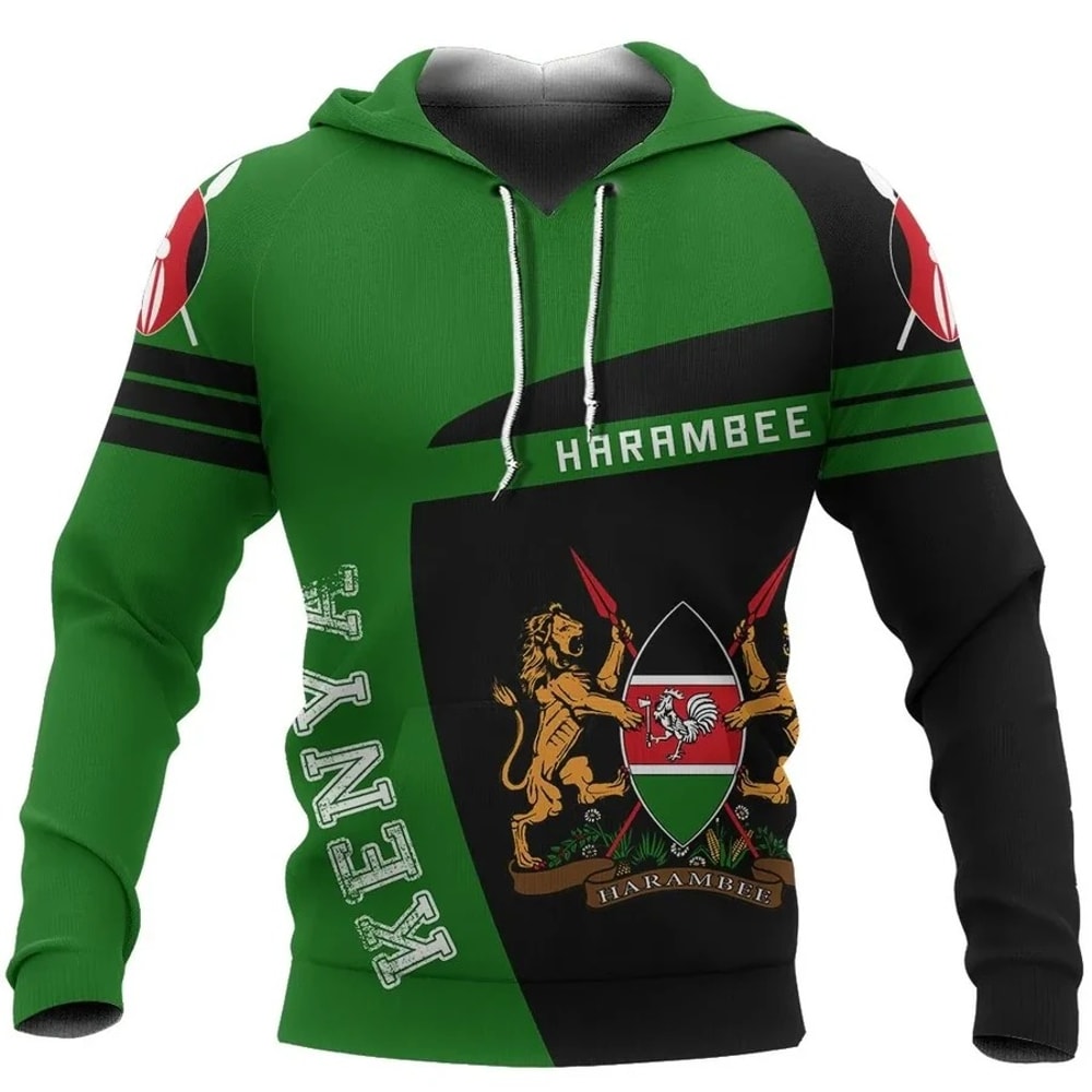 Kenya Sport Hoodie - Premium Style, African Hoodie For Men Women