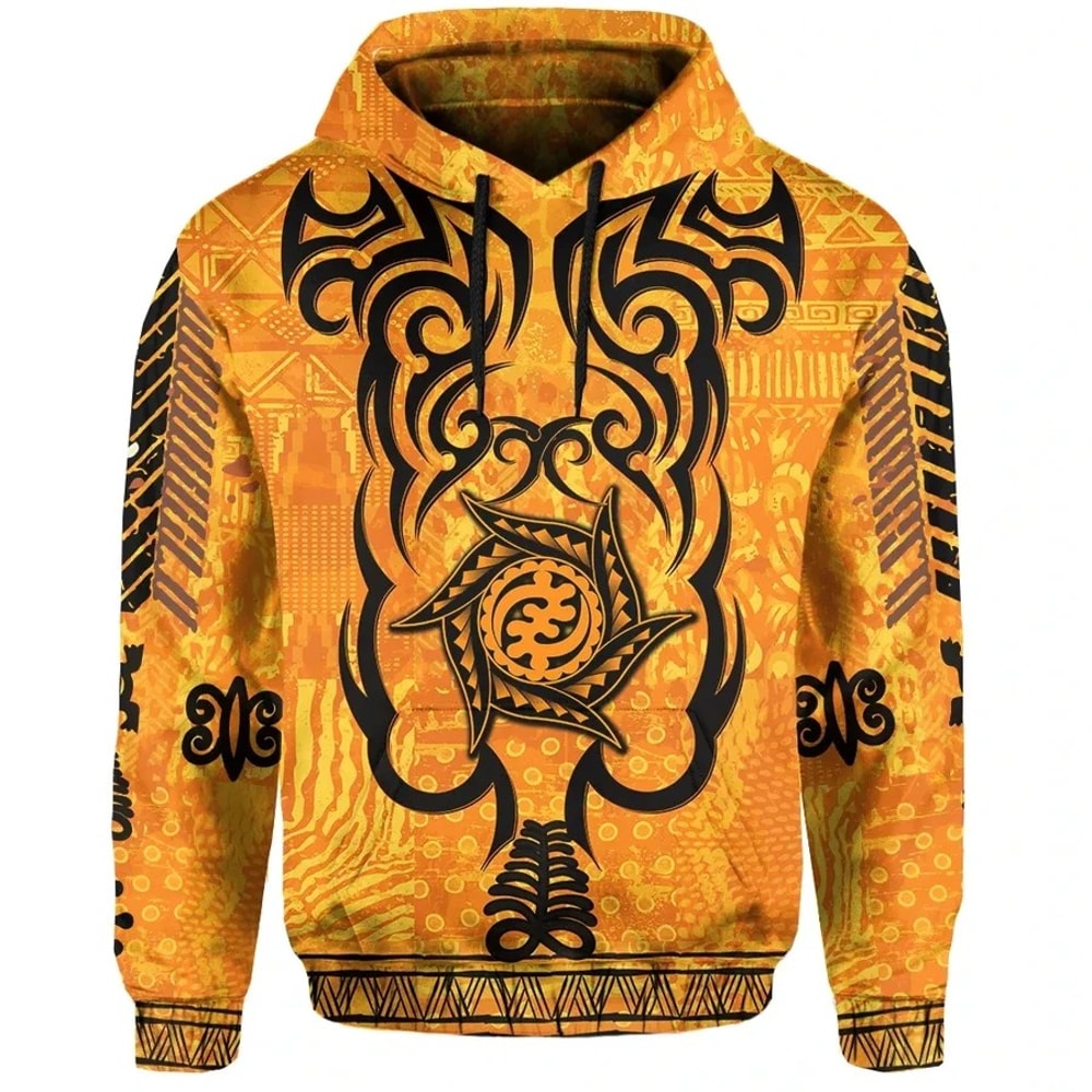 Africa Adinkra Mud Style Hoodie, African Hoodie For Men Women