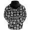 Mix Adinkra Hoodie, African Hoodie For Men Women