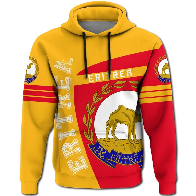 Eritrea Hoodie Sport Premium, African Hoodie For Men Women