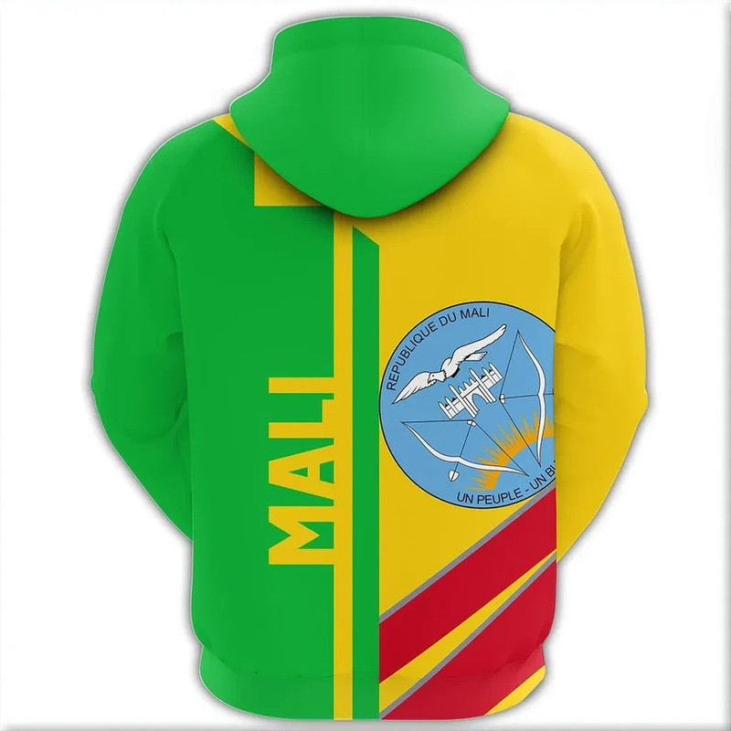 Mali Half Concept Hoodie, African Hoodie For Men Women