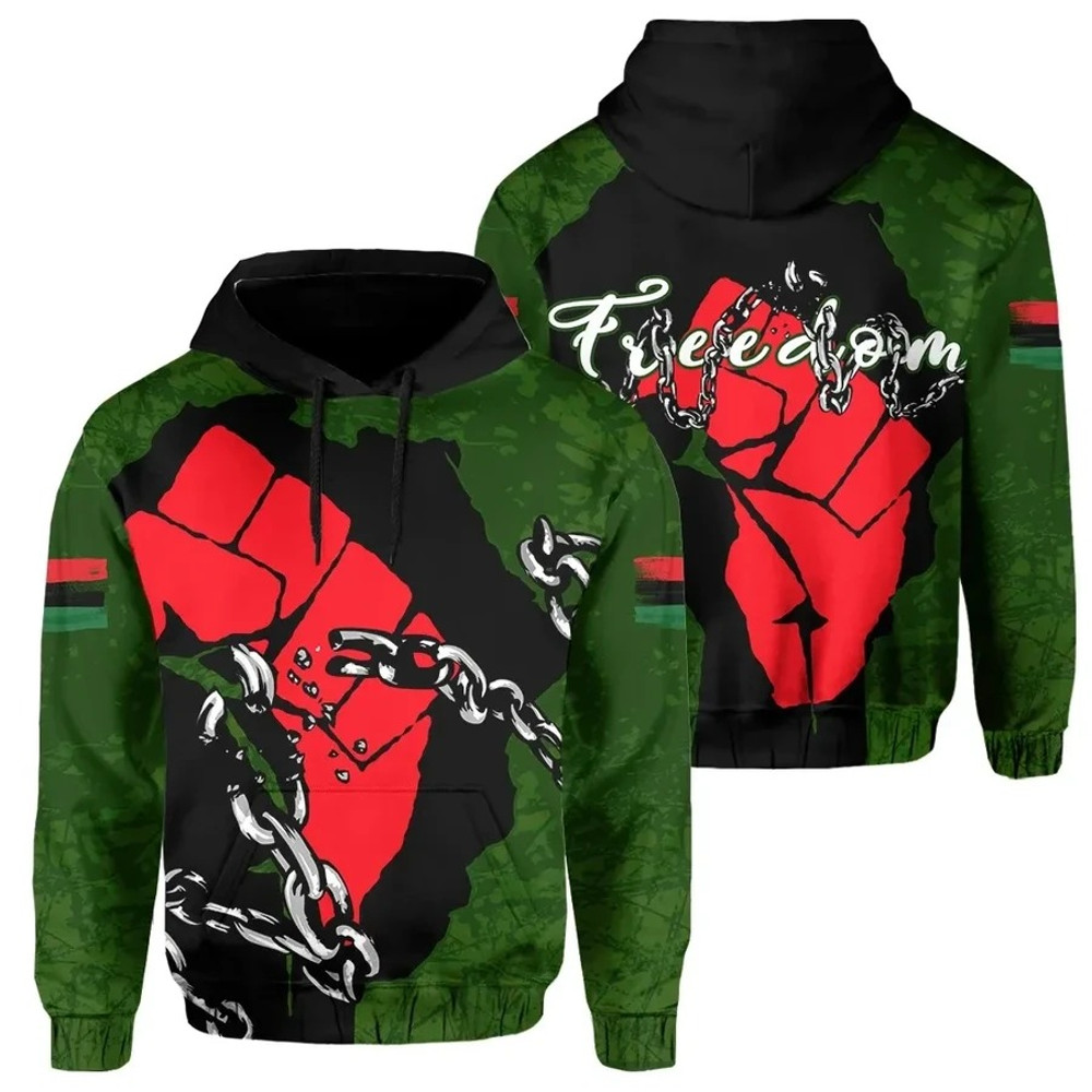 Freedom Fighter Hoodie, African Hoodie For Men Women