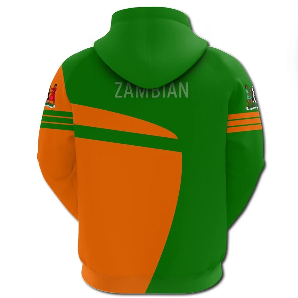 Zambia Hoodie Sport Premium, African Hoodie For Men Women