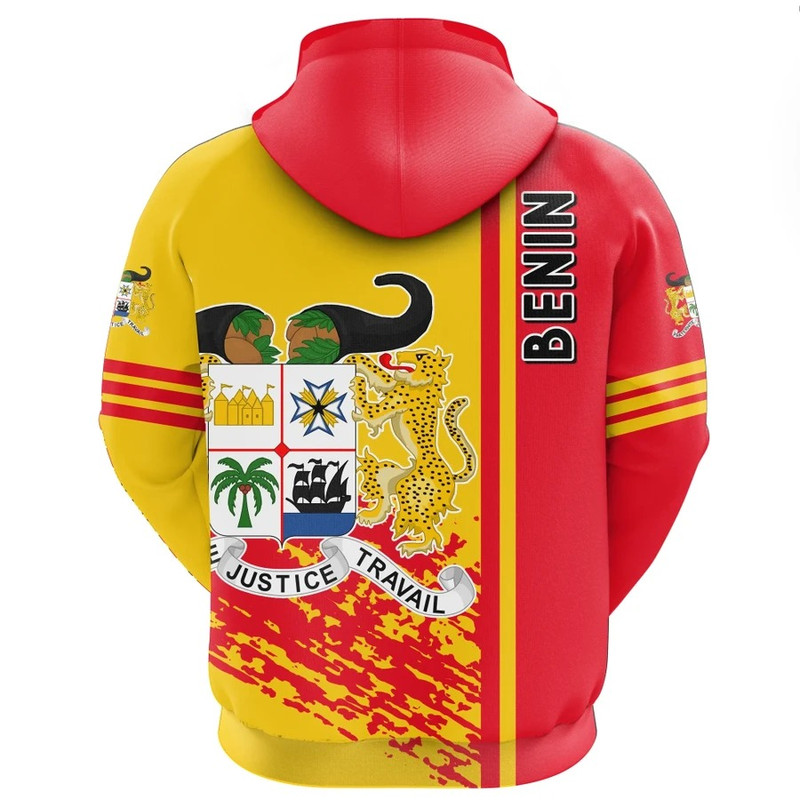 Benin Quarter Style Hoodie, African Hoodie For Men Women