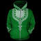 Dashiki Color Green Fleece All-over Hoodie, African Hoodie For Men Women
