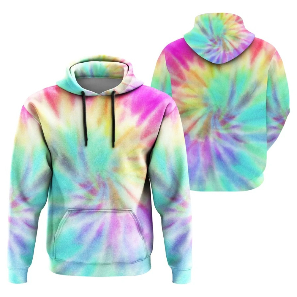 Rainbow Tie Dye Hoodie, African Hoodie For Men Women