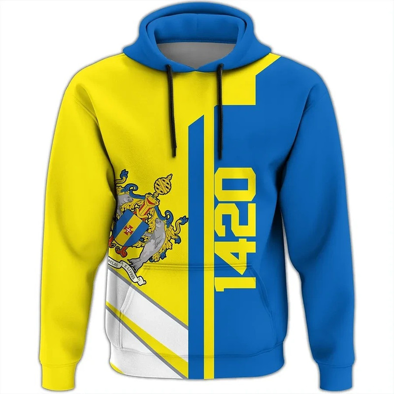 Madeira Half Concept Hoodie, African Hoodie For Men Women