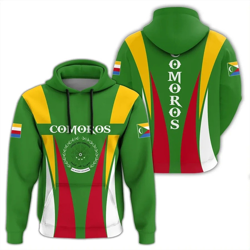 Comoros Hoodie - Apex Style, African Hoodie For Men Women