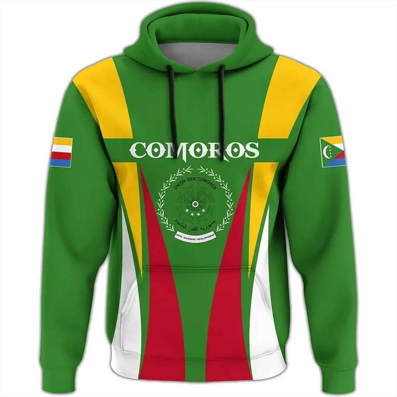 Comoros Hoodie - Apex Style, African Hoodie For Men Women