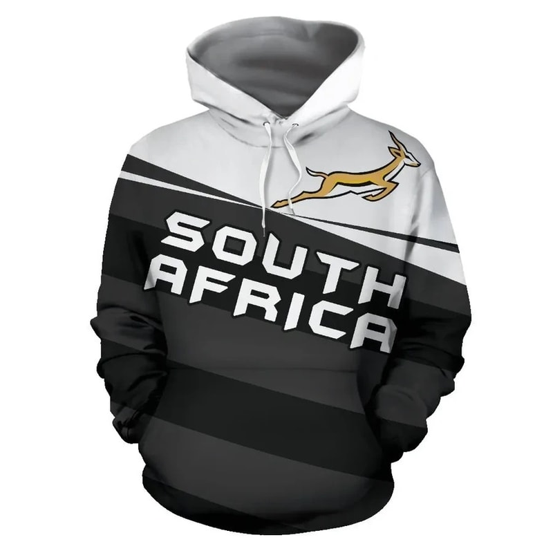 South Africa Springbok Hoodie Vivian Style, African Hoodie For Men Women