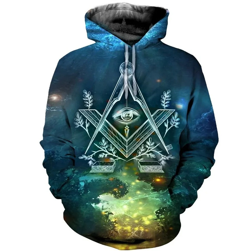 Galaxy Freemasonry Hoodie, African Hoodie For Men Women