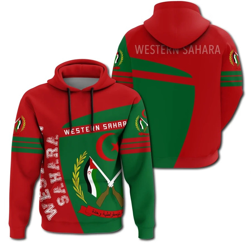Western Sahara Hoodie Sport Premium, African Hoodie For Men Women