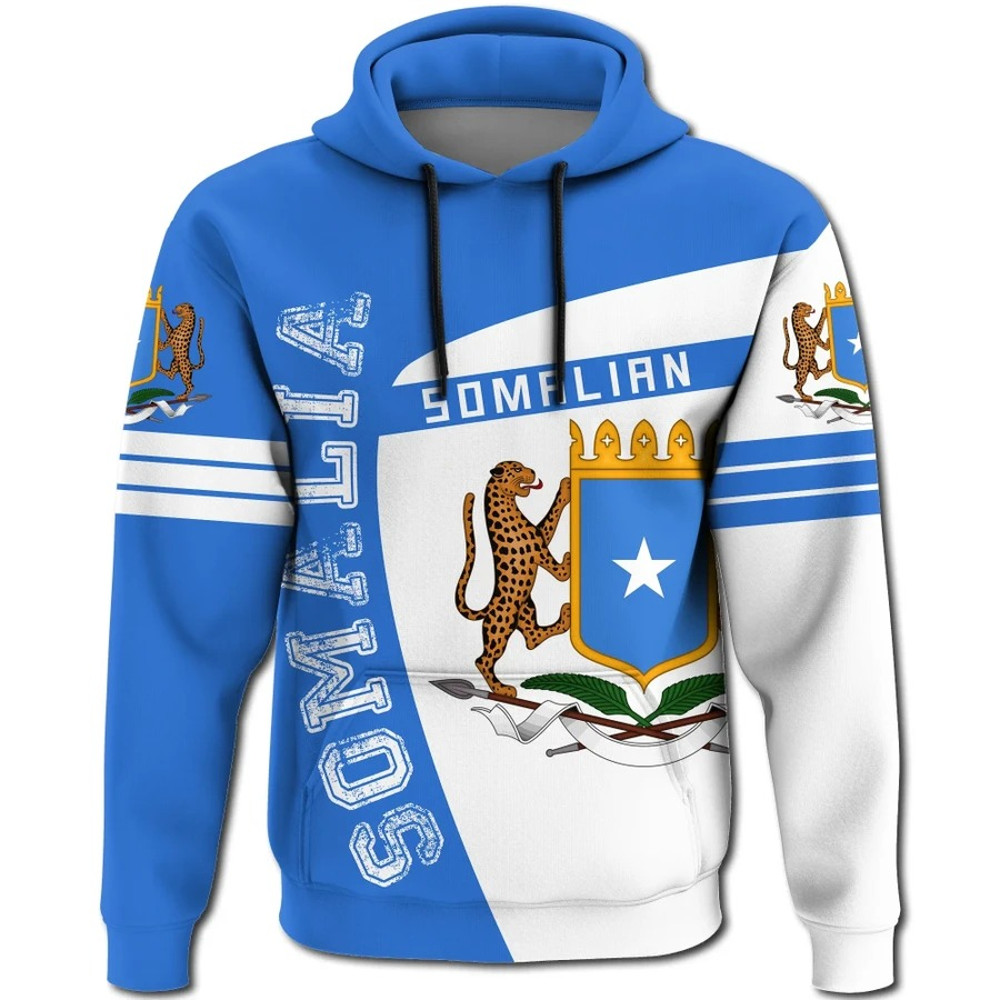 Somalia Hoodie Sport Premium, African Hoodie For Men Women