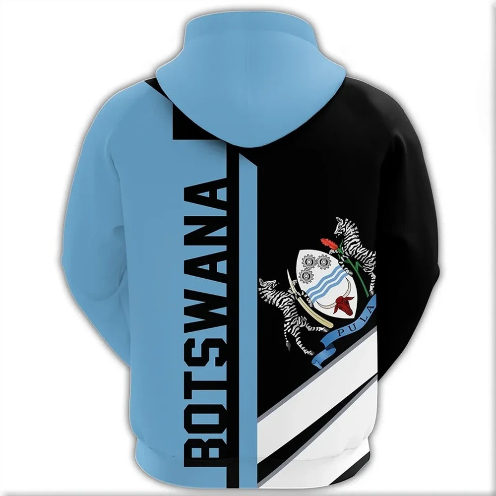 Botswana Half Concept Hoodie, African Hoodie For Men Women