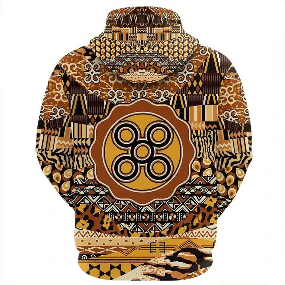 Mpuannum Hoodie Leo Style, African Hoodie For Men Women