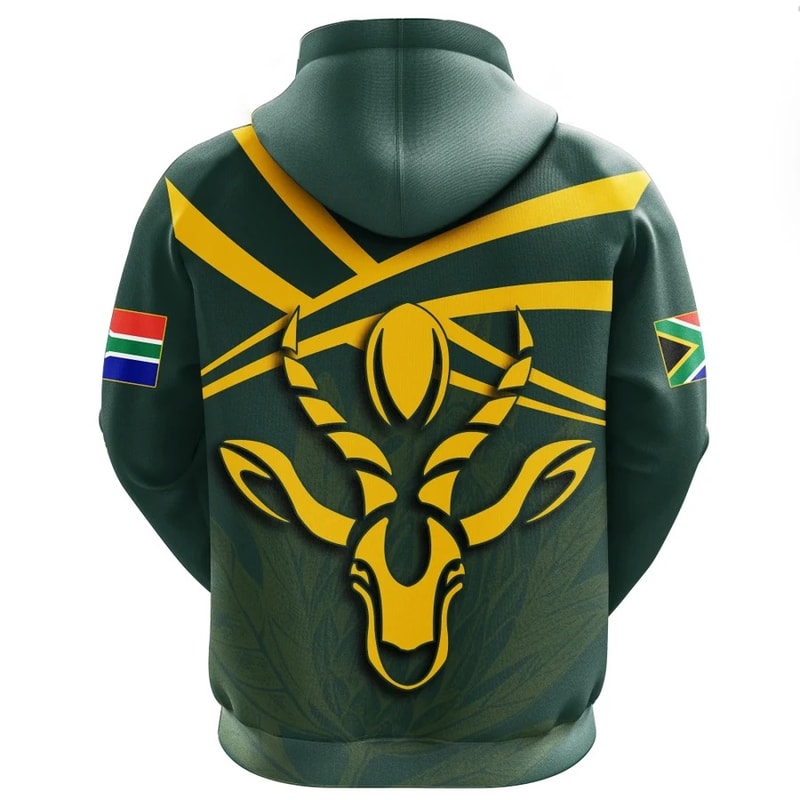 South Africa Springbok Hoodie - Rugby Fan, African Hoodie For Men Women
