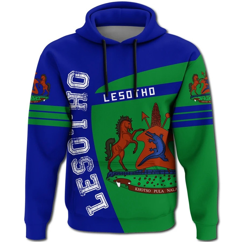 Lesotho Hoodie Sport Premium, African Hoodie For Men Women