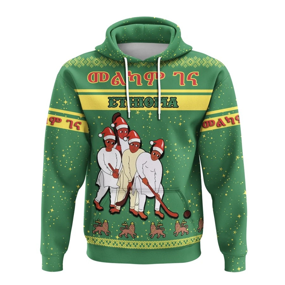 Ethiopia Christmas Hoodie, African Hoodie For Men Women