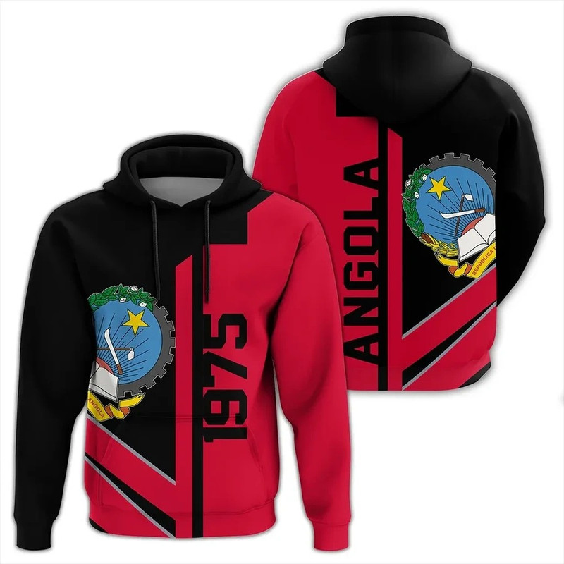 Angola Half Concept Hoodie, African Hoodie For Men Women
