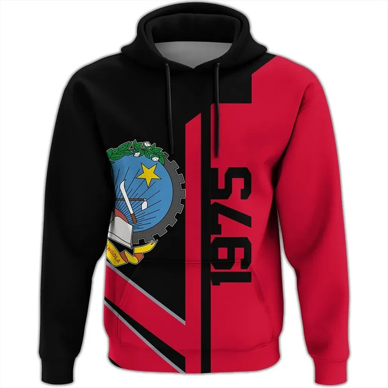 Angola Half Concept Hoodie, African Hoodie For Men Women